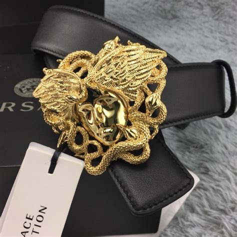 versace medusa plaque belt|Versace Medusa snake wings belt.